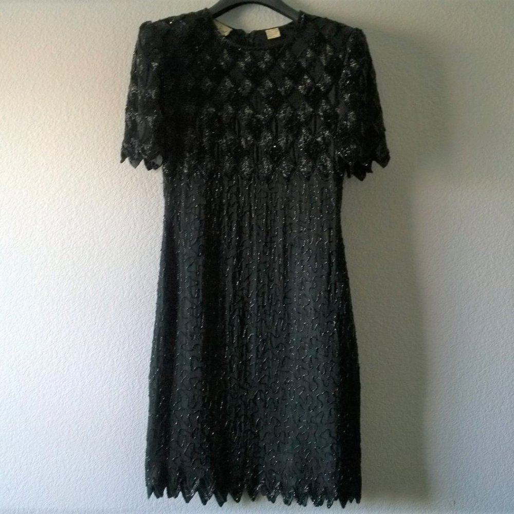 Black Sequin Dress